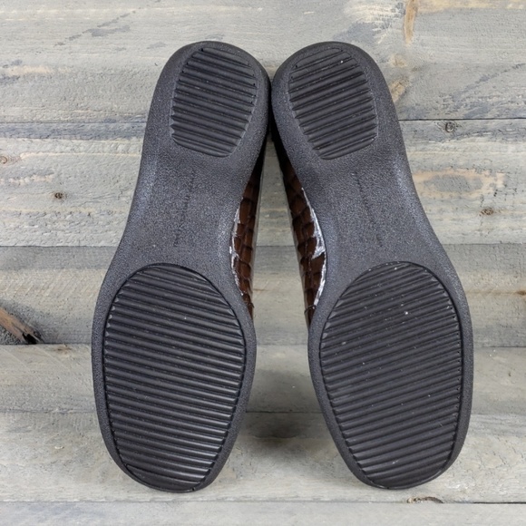 Trotters Women's Brown Leather Slip Ons sz 6.5m - Picture 6 of 8